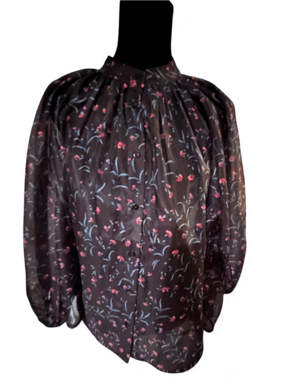 Tuckernuck Midnight Oleander Sawyer Blouse Size S NWT!